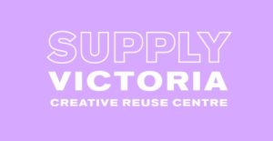 The supply Victoria logo. It says supply Victoria on a soft lavender background.